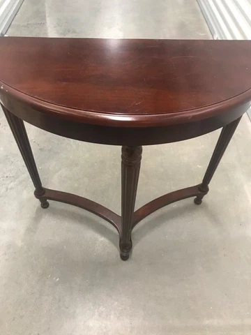 Vintage BOMBAY Half Moon Entry Hallway accent Table ~ EUC Cover
