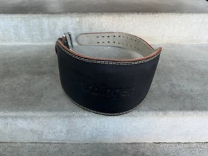 Harbinger Padded Leather Contoured Weightlifting Belt Suede Lining 6" Large - Picture 1 of 5