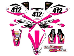 2004-2005 CRF 250 R 13 FLY Pink Senge Graphics Kit compatible con Honda - Imagen 1 de 10