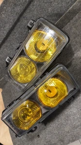 BMW E36 3 Series 91-99 French Style Yellow Bosch headlight Projector Angel eyes - Picture 1 of 15