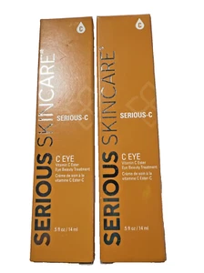 2- SERIOUS SKINCARE SERIOUS-C  C Eye Vitamin C Ester Beauty Treatment  .5 Fl Oz - Picture 1 of 5