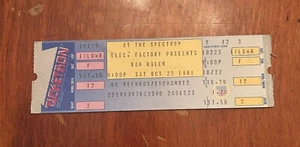VAN HALEN 1988 "OU812 TOUR" FULL UNUSED CONCERT TICKET - SPECTRUM PHILA 10/22/88 - Picture 1 of 2