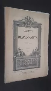 GAZETTE DES BEAUX-ARTS ILLUSTREE AOUT 1910 PARIS ABE - Imagen 1 de 3