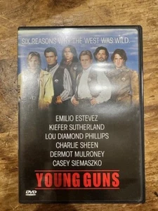 VINTAGE DVD YOUNG GUNS 1988 ESTEVEZ SUTHERLAND SHEEN MULRONEY SIEMASZKO - Imagen 1 de 3