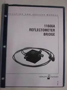 Manual de operación y servicio de puente reflectómetro HP 11666A, usado - Imagen 1 de 3