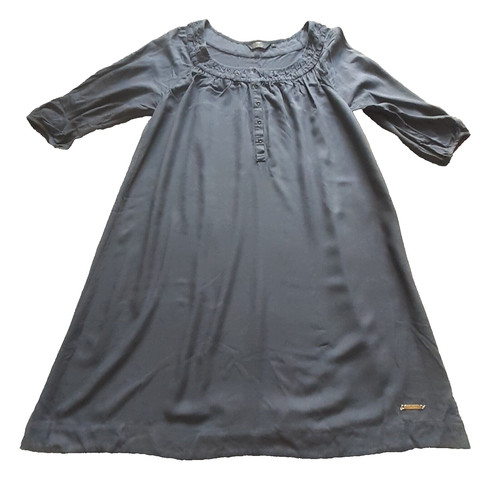 Abito donna THOMAS BURBERRY piccolo blu e grigio manica 3 4 scollo a scoop