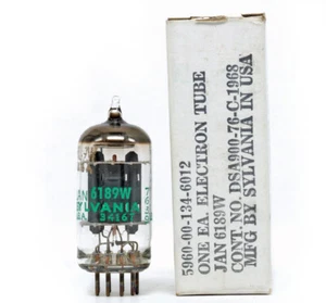 MATCHED TRIODE 6189W/E82CC SYLVANIA NOS Tube Röhre Valve Valvula 진공관 真空管 电子管 - Picture 1 of 1
