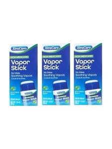 3 XtraCare Non-Medicated Vapor Stick No Mess Solid Balm Soothing 1.25 oz 3x Pack - Picture 1 of 7