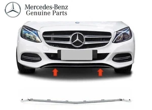 Genuino Mercedes W205 C Class Lower Chrome Cover Front Bumper Avantgarde - Imagen 1 de 4