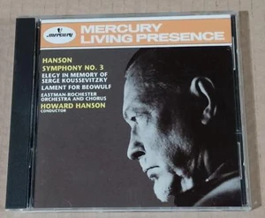 HOWARD HANSON Conducts HANSON Sym 3 Elegy Mercury Living Presence CD USA 1991 - Picture 1 of 3