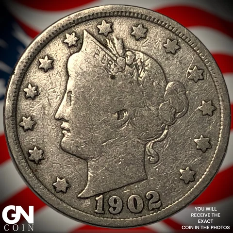 1902 Liberty V Nickel  Q6609 Cover