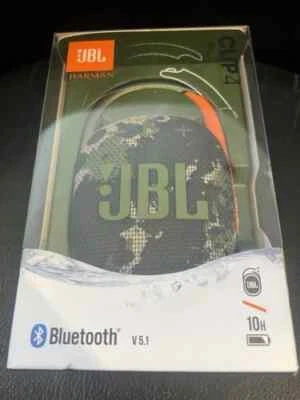 JBL Clip 4 Camouflage Portable Bluetooth Speaker New - Image 1 of 3