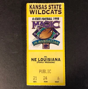 K-State Wildcats VS. NE Louisiana Stub Family Weekend Kansas State Manhattan KS - Picture 1 of 8