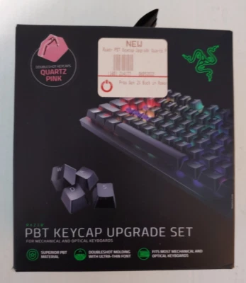 Razer PBT Keycap Upgrade Set for Mechanical & Optical Keyboards - Quartz Pink - Image 1 of 4