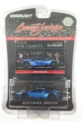 Greenlight 1/64  Barrett Jackson Series 2017 Ford GT Metallic Blue Arizona - Immagine 1 di 2