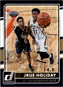 2015-16 Donruss Points Pelicans Basketball Card #65 Jrue Holiday /148 