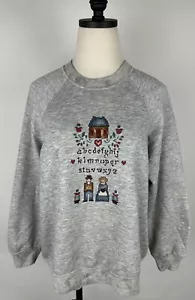 Sudadera Triblend vintage años 80 90 MUJER L gris jaspeado muestra de punta de aguja - Imagen 1 de 22