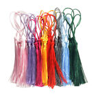 60 Pieces Multicolored Silky Handmade Soft Craft Mini Tassels With Loops