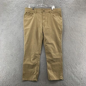 English Laundry Tapered Pants Mens 38 (Actual 39x28) Beige Mid Rise Casual Zip - Picture 1 of 16