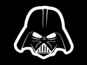 DARTH VADER Helmet Star Wars Vinyl Decal Car Sticker Wall CHOOSE SIZE COLOR - Picture 1 of 1