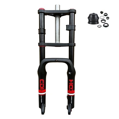 20" Air Suspension Bicycle Fork 4.0" Fat Tire Bike w/Headset, Double Shoulder - Image 1 of 4