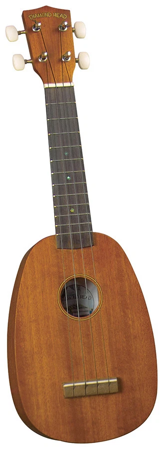 Du-200p Diamond Head Pineapple Ukulele Natural Rosewood Fingerboard 688382020757