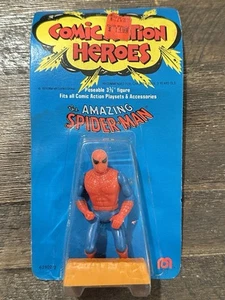 1975 MEGO Comic Action Heroes THE AMAZING SPIDER-MAN 3.75" 1st Issue Card MOC - Picture 1 of 13