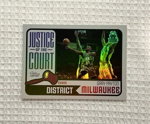 2003-04 Topps #JC-2 Gary Payton Juez de la Corte Milwaukee Bucks - Imagen 1 de 9