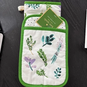 KATE SPADE All in Good Taste homegrown garden 2pc Set Dish Towel /Oven Mitt - Picture 1 of 2