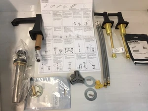 Kohler Riff 27399-4-BL Widespread Bathroom Faucet Matte Black 1.2 GPM (Pls Read) - Picture 1 of 5