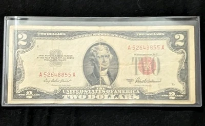 1953 A Series 2 Dollar Banknote A 52643855 A - Image 1 of 2