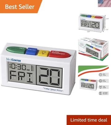 Talking Alarm Clock, Medication Pill Reminder Clock, Talking Alarm Clock for ... - Image 1 of 4
