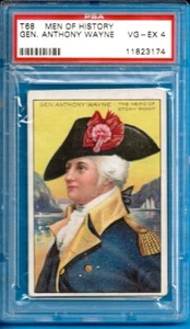 1911 T68 Heroes & Men of History - General Anthony Wayne (RB) PSA 4 - Imagen 1 de 2