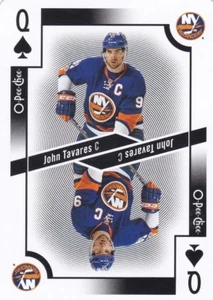 JOHN TAVARES 2017-18 17-18 OPC O-PEE-CHEE PLAYING CARDS QUEEN SPADES - Picture 1 of 1