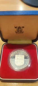 Coin 25 PENCE Guernsey 1978 Silver - Picture 1 of 2