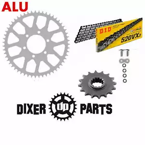 Kit Cadena Piñones 15t +50t +DID Kawasaki ZX6-R 636 (2007-2024) Ninja Stunt Alu - Imagen 1 de 9