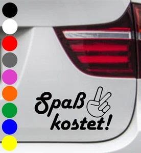 Juego de 2 pegatinas de coche ¡CUESTA DIVERTIDO! Pegatina de tuning calcomanía pegatinas dichos BMW - Imagen 1 de 1