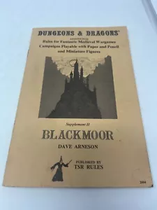 1978 D&D "Blackmoor" TSR supplemento II 5° stampa - Foto 1 di 3