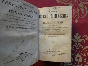 Nuovo dizionario tedesco italiano di O . Ferrario 1890 - Foto 1 di 5