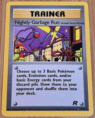 Nightly Garbage Run # 77/82 Uncommon Team Rocket 2000 Pokemon EN Mint Vintage - Bild 1 von 2