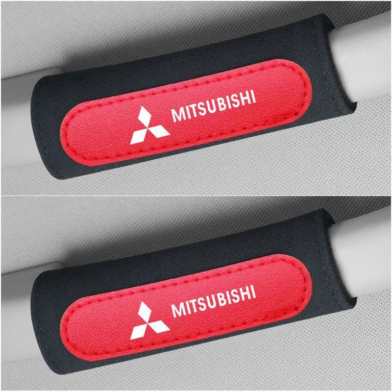 2PCS Car Accessories Sunroof Roof Handle Protective Cover for Mitsubishi Black - Imagem 1 de 1