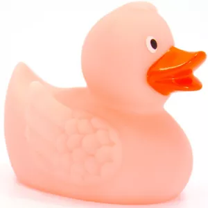 Anatra in gomma rosa Glow In The Dark - Foto 1 di 2
