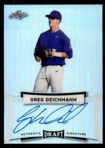 2017 Leaf Metal Draft #BAGD1 Greg Deichmann A'S Rookie Auto (ref 31923) - Picture 1 of 2
