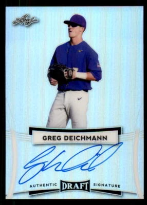 2017 Leaf Metal Draft #BAGD1 Greg Deichmann A'S Rookie Auto (ref 31923) - Image 1 of 2