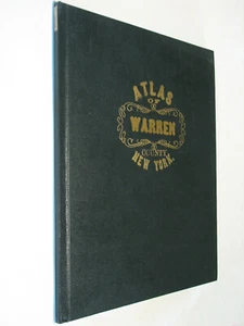 County Atlas of Warren New York NY 1876 reprint history genealogy Queensbury - Picture 1 of 8