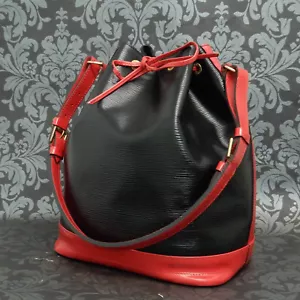 Louis Vuitton EPI NOE Schultertasche Handtasche mit schwarz & rot Kordelzug #228 Aufstehbar - Bild 1 von 12
