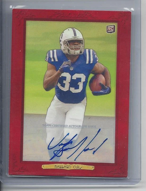 VICK BALLARD 2012 TOPPS TURKEY RED BORDER COLTS ROOKIE AUTO RC #D /10 - Image 1 of 1