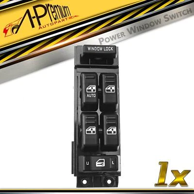 Interruptor de ventana eléctrica delantero izquierdo para Chevrolet Suburban 1500 2000-2002 GMC Cadillac Foto 1 de 4