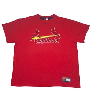 TEAM NIKE St Louis Cardinals Shirt XL Red Sewn Jersey MLB Baseball Swoosh - Picture 1 of 15