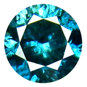 0.24 ct AAA Grade Awe-inspiring Round Cut (4 x 4 mm) Vivid Blue Diamond Gemstone - Picture 1 of 1